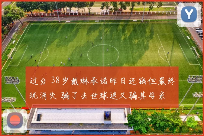 过分 38岁戴琳承诺昨日还钱但最终玩消失 骗了去世球迷又骗其母亲